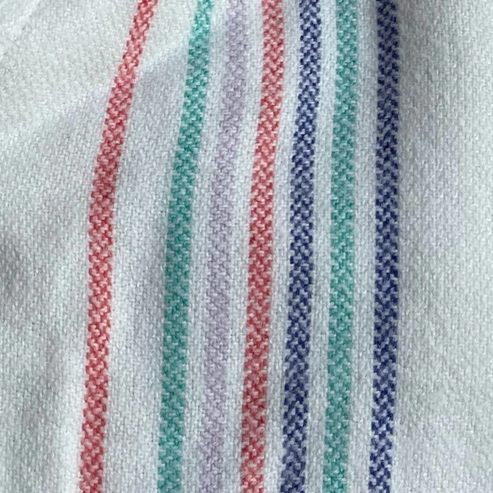 NWT Gymboree Girls Tunic 100% Cotton Fringe Flannel Feel Striped V Neck SZ 7/8